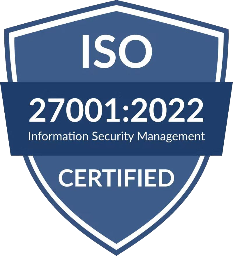 ISO 27001:2022 certified